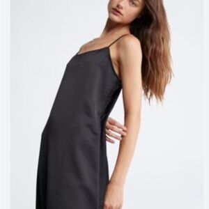 NWOT Calvin Klein Black Slip Dress Size 12